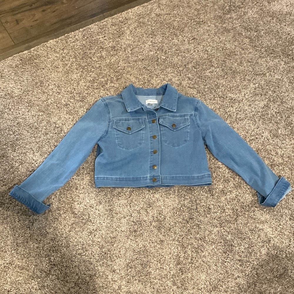 Calvin Klein short denim jacket, never worn.